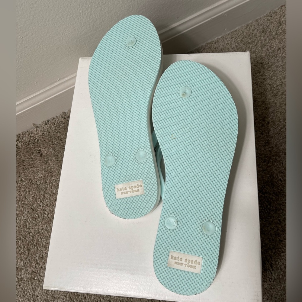 Kate Spade Flip Flops Watermelon Size 9-10 - Picture 3 of 5